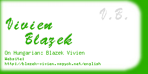 vivien blazek business card
